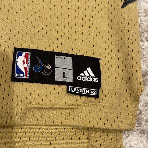 RARE!! Vintage Adidas Swingman NBA Washington Wizards Gilbert Arenas Gold Jersey - Picture 3 of 10